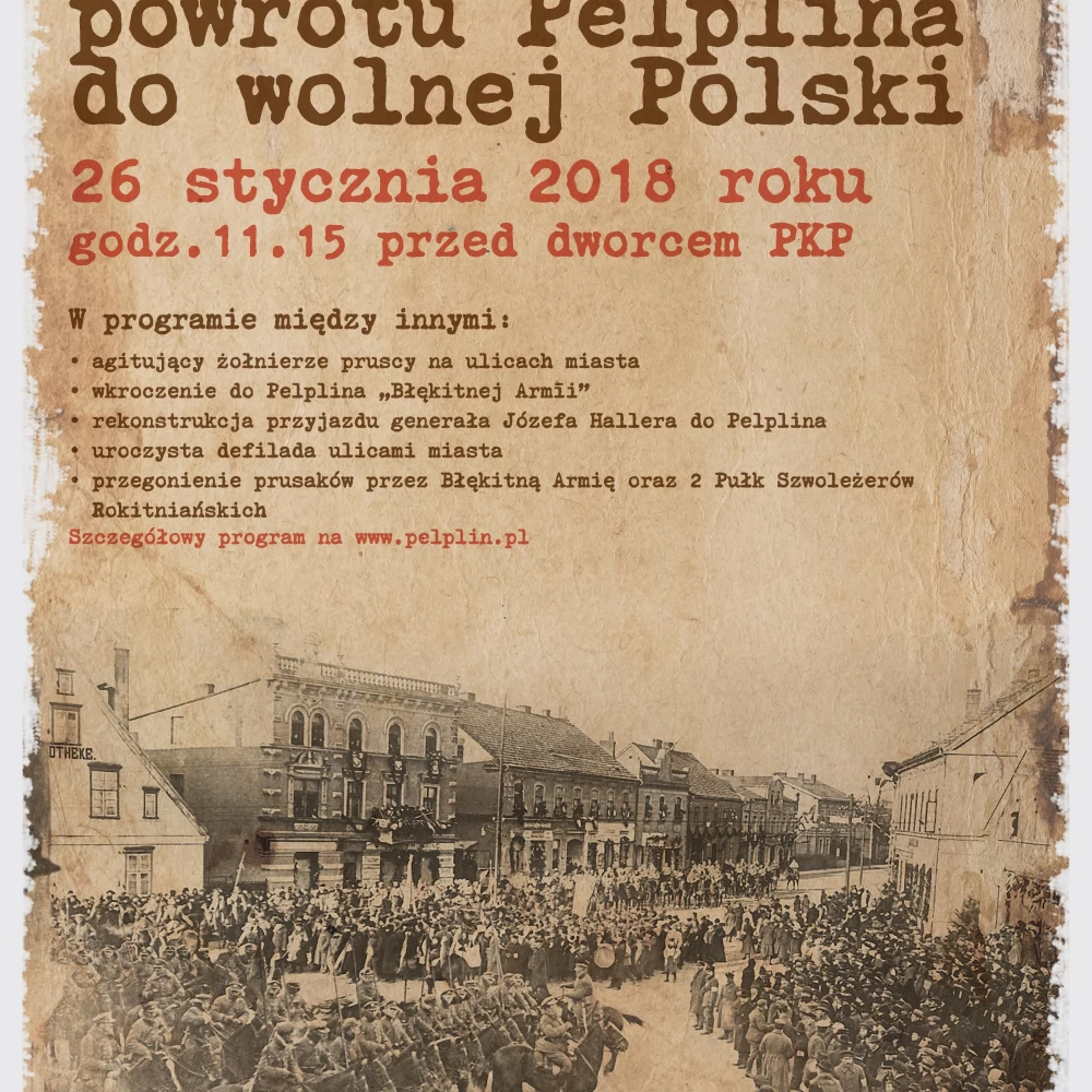28. stycznia inscenizacja na ulicach Pelplina
