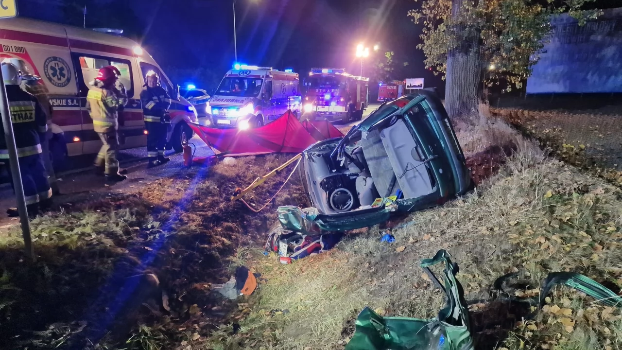 Wypadek na DK 91. Nie żyje jedna osoba