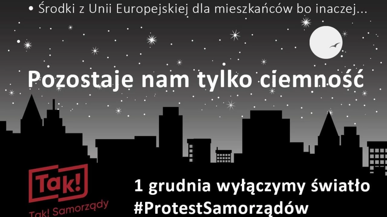 Na godzinę zapadnie ciemność. "Bo bez pieniędzy, za chwilę światła zgasną na stałe..."
