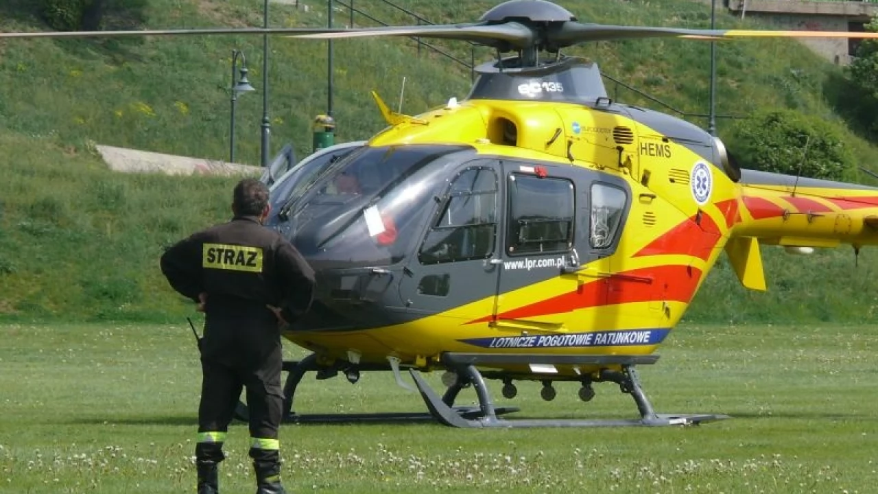 Wypadek z udziałem motocykla na alei Solidarności