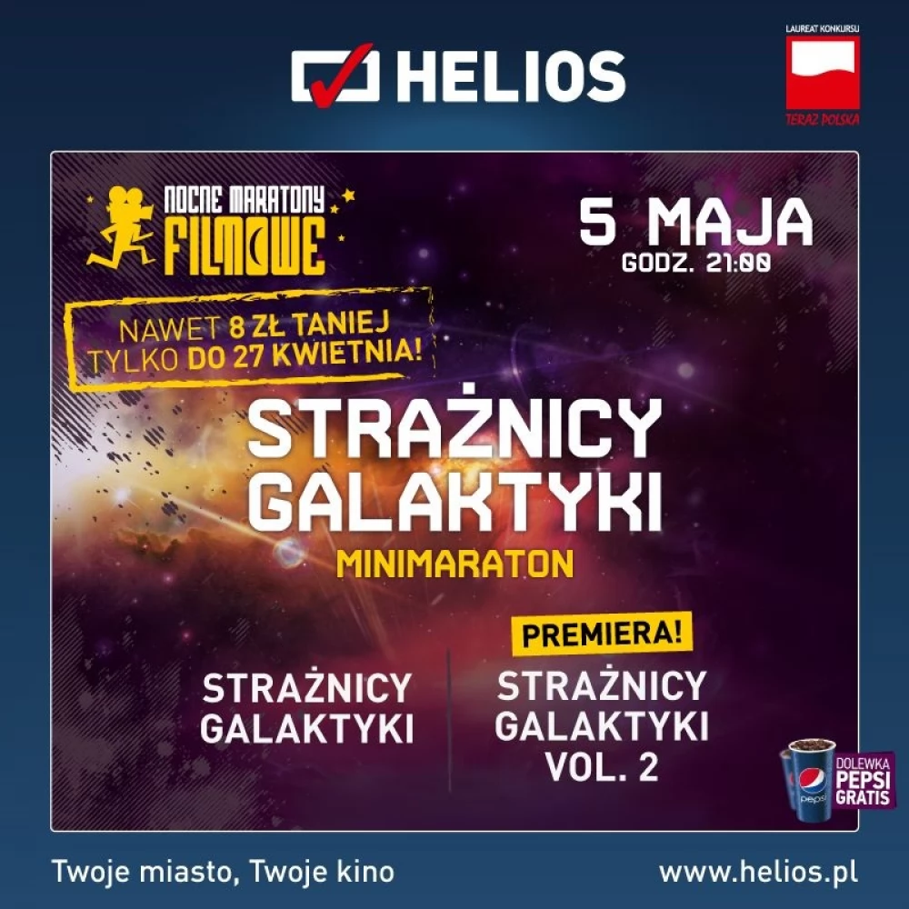 Minimaraton „Strażników Galaktyki” w kinach Helios!