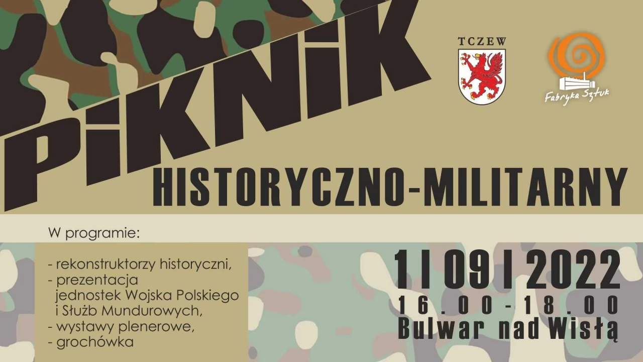 Piknik historyczno-militarny na bulwarze