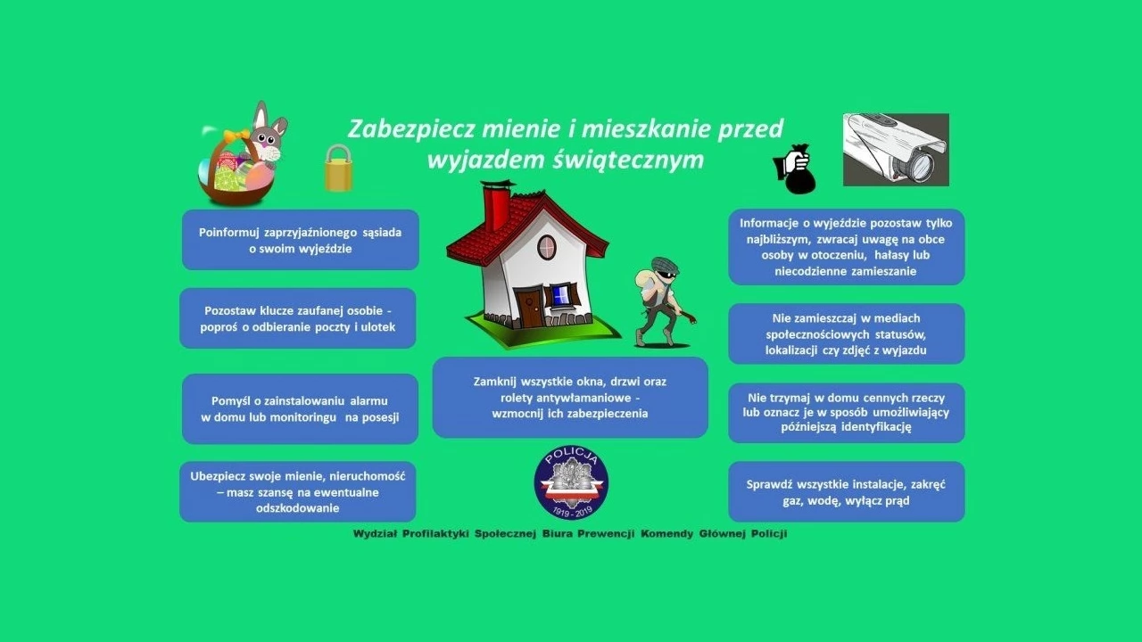 Policja przypomina, o czym pamiętać, aby spokojnie spędzić święta