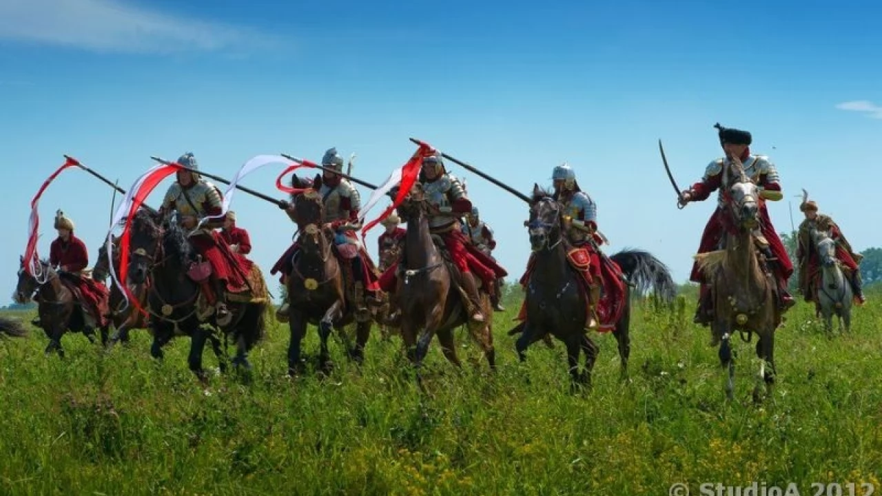 Gniewska husaria na festiwalu historycznym w Moskwie