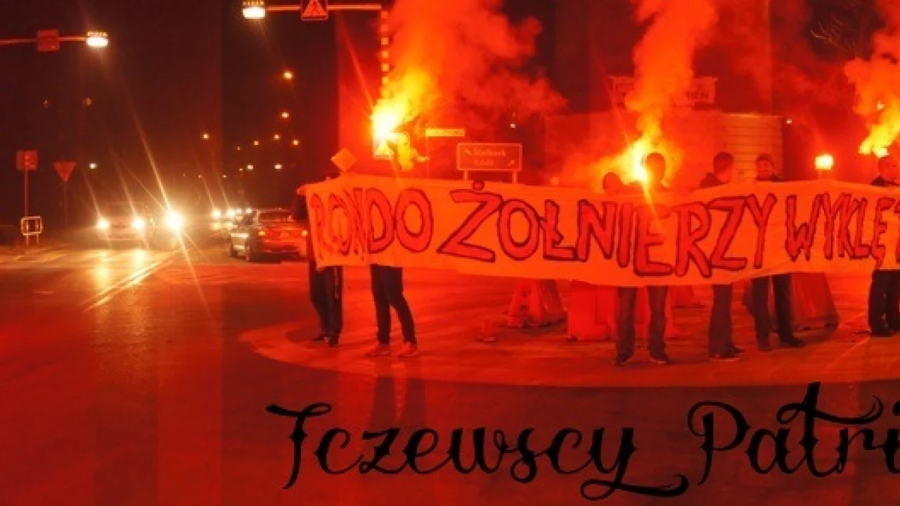 Happening na rondzie dla żołnierzy wyklętych