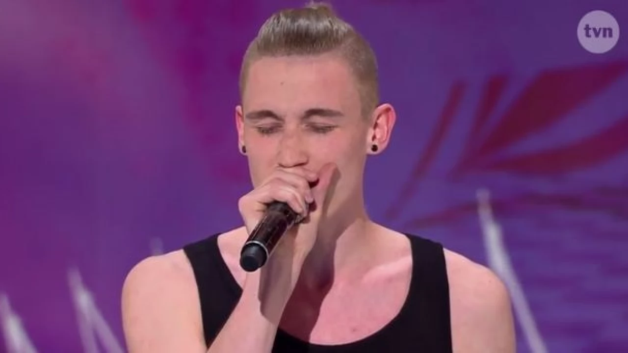Dawid Pohnke na scenie "Mam talent"
