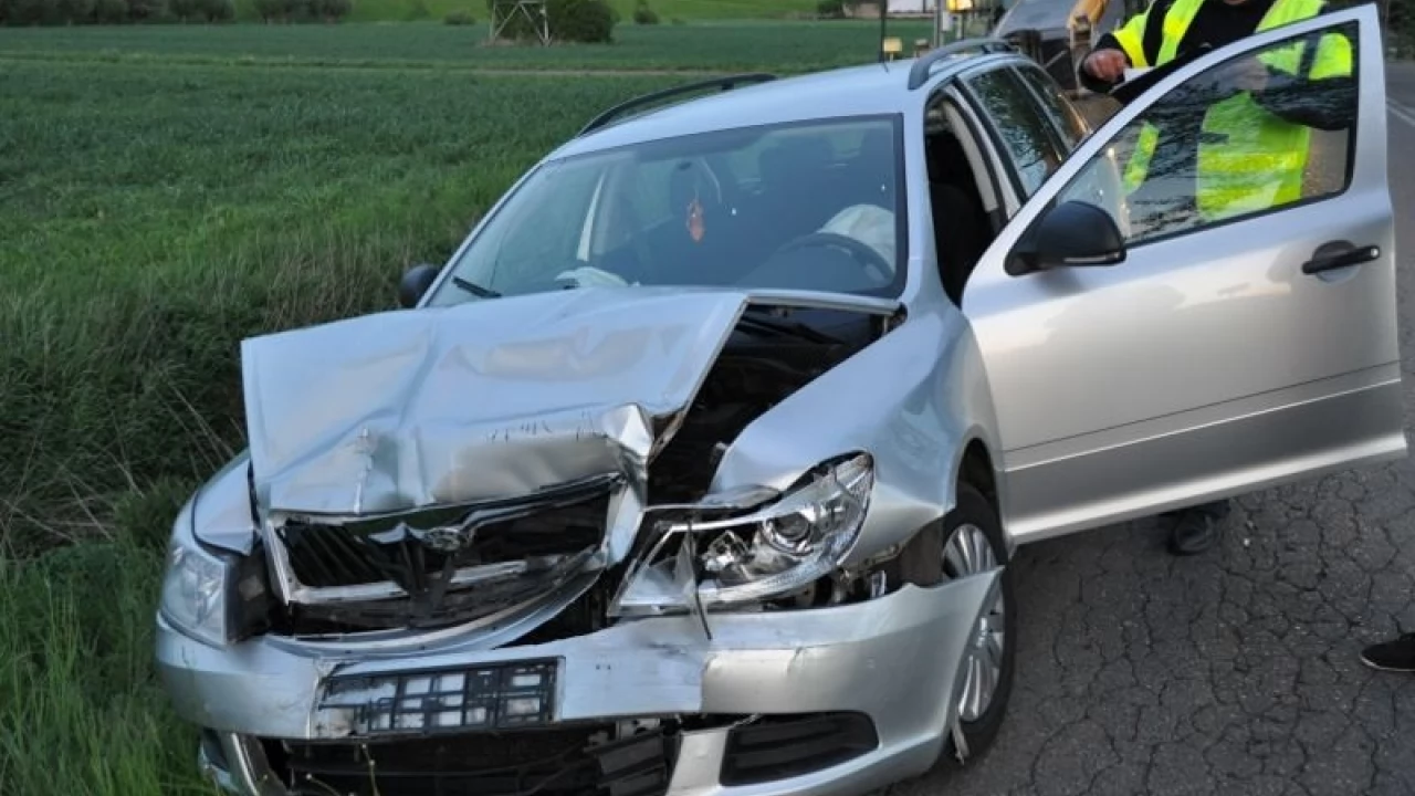 Skodą najechał na tył audi