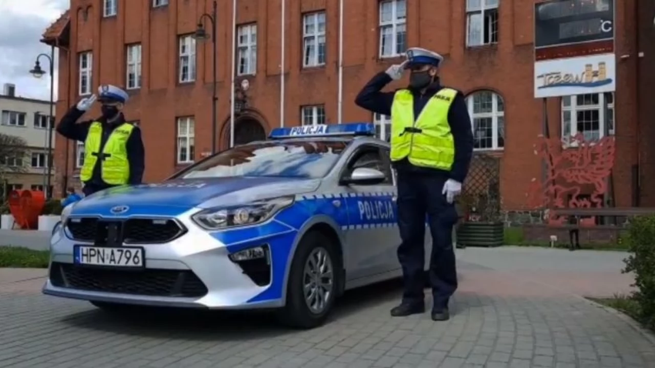 Policjanci uczcili pamięć kolegi, który zginął na służbie [FILM]