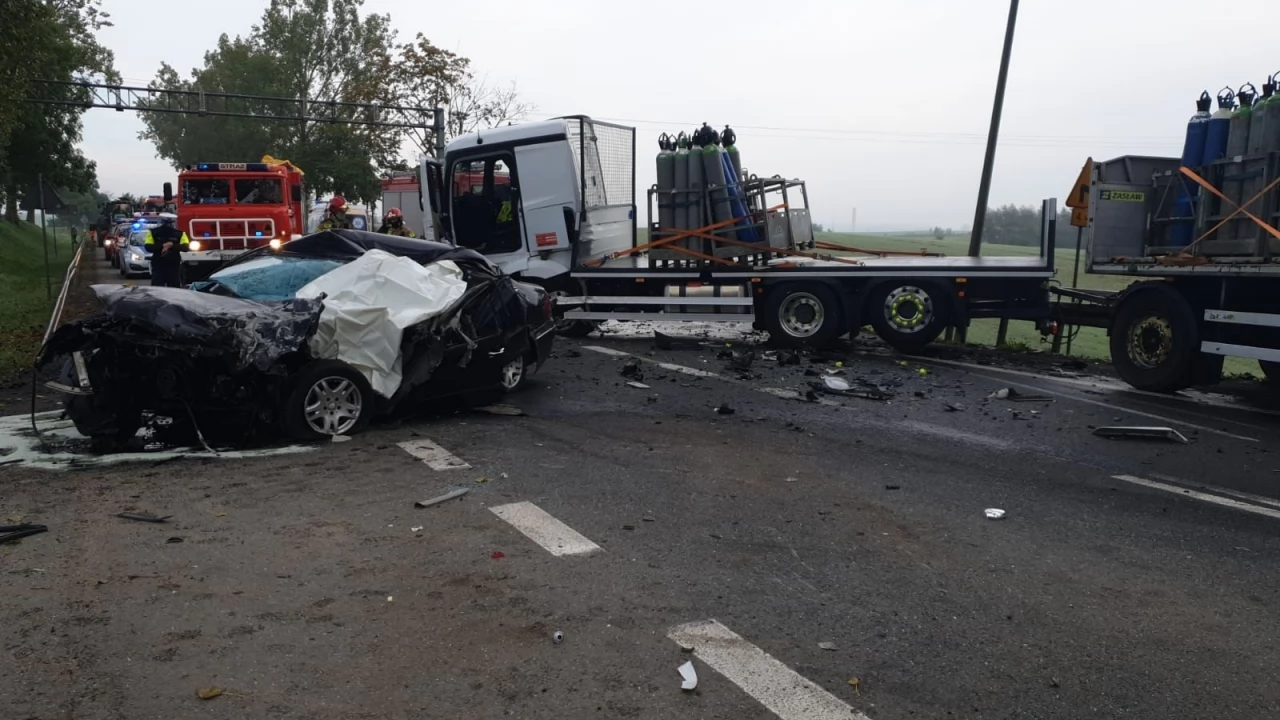 Tragedia na dk 91. Nie żyje jedna osoba