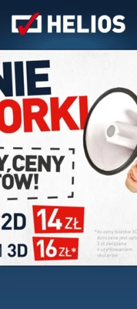 Tanie wtorki w kinie Helios Tczew
