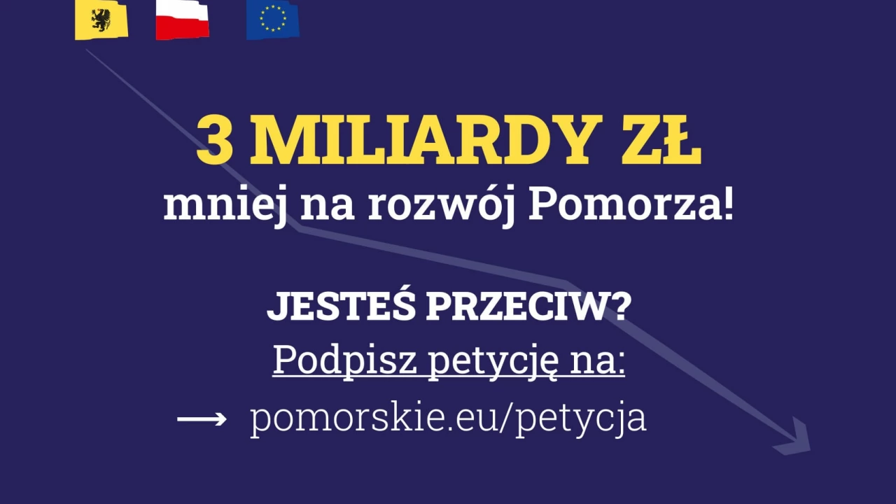 Mniej środków dla Pomorza? Trwa zbiórka pod specjalną petycją