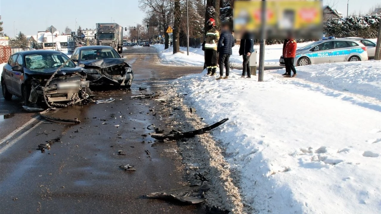 Nieustąpienie pierwszeństwa przyczyną wypadku na Jagiellońskiej
