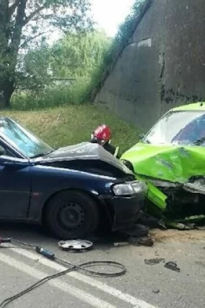 Wypadek na wjeździe do Tczewa