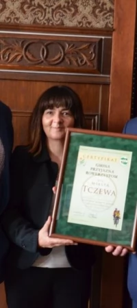 Od lewej Piotr Kończewski, Anna Peichert i Mirosław Pobłocki