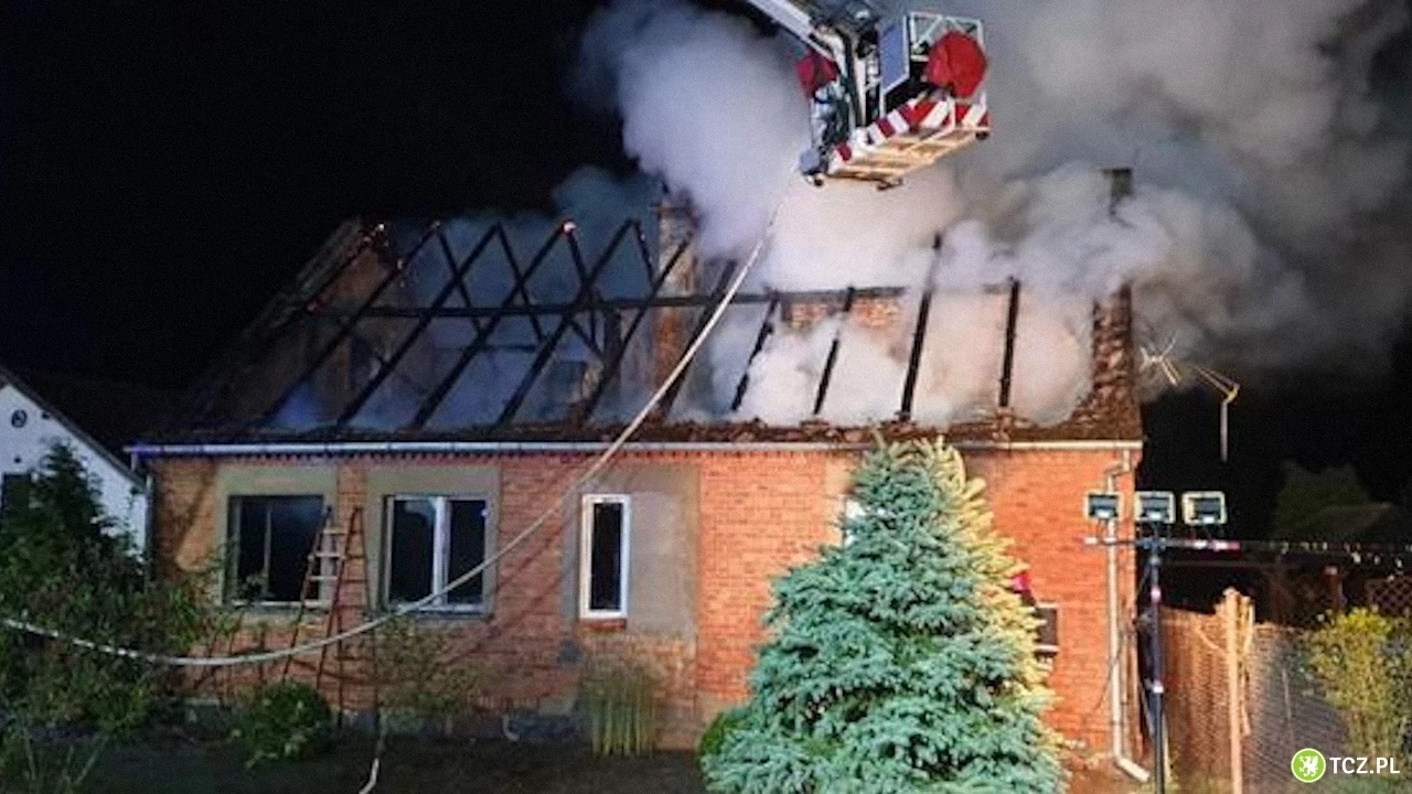 14 zastępów straży gasiło pożar w Brodach Pomorskich