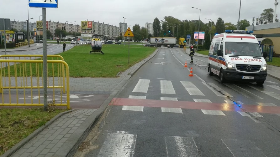 Potrącenie rowerzysty