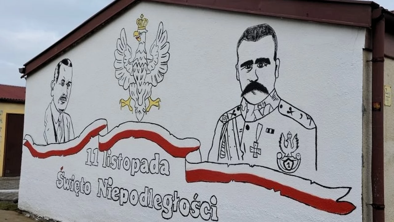 Mural na Dzień Niepodległości