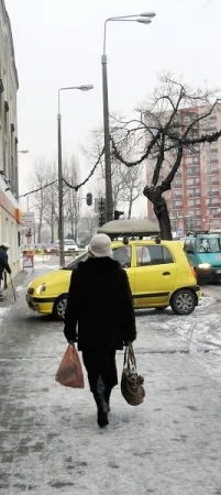 Część chodników przy tej ulicy została zmodernizowana