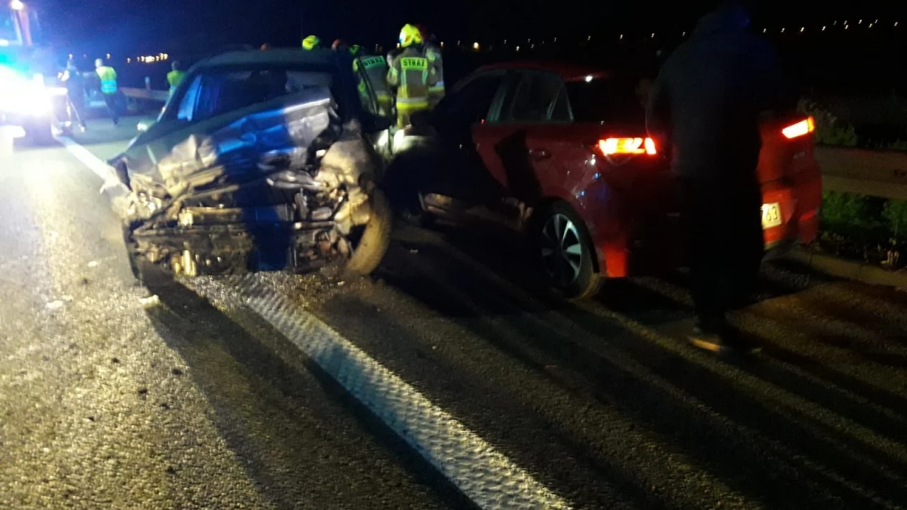 Cztery auta zderzyły się na A1