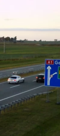 Zjazd w kierunku Tczewa na autostradzie A1
