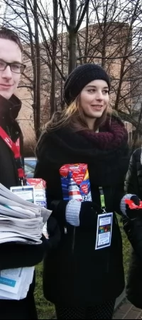 Orkiestrowi wolontariusze na os. Bajkowym