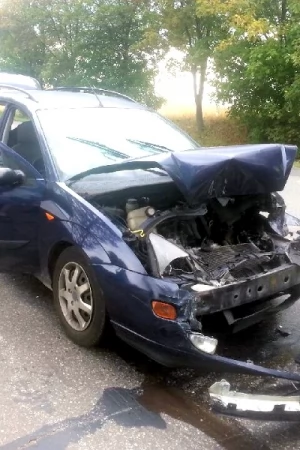 Wypadek w Czarlinie na dk 91