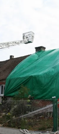 W Gogolewie płonął budynek jednorodzinny