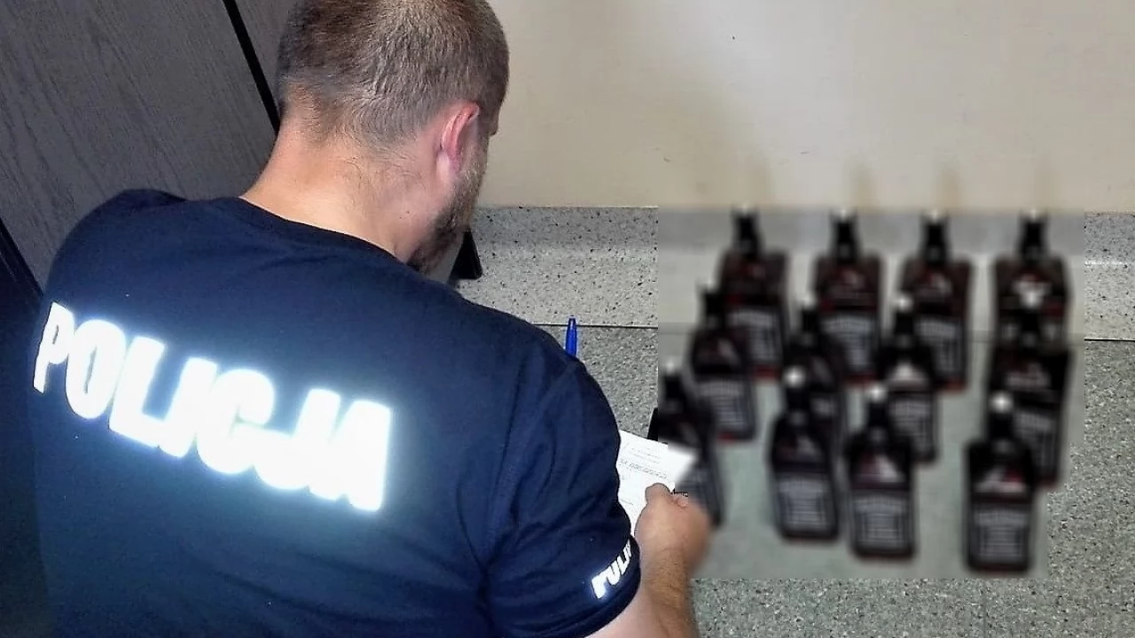 Wchodził i wychodził... wyniósł alkohol o wartości 1,5 tysiąca złotych