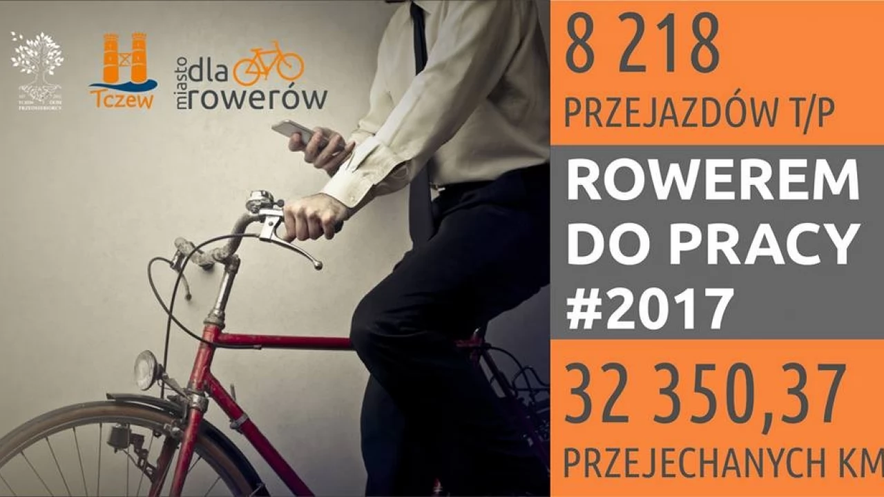 Tczewscy rowerzyści pokonali ponad 32 tysiące km - wystarczyły dojazdy do pracy