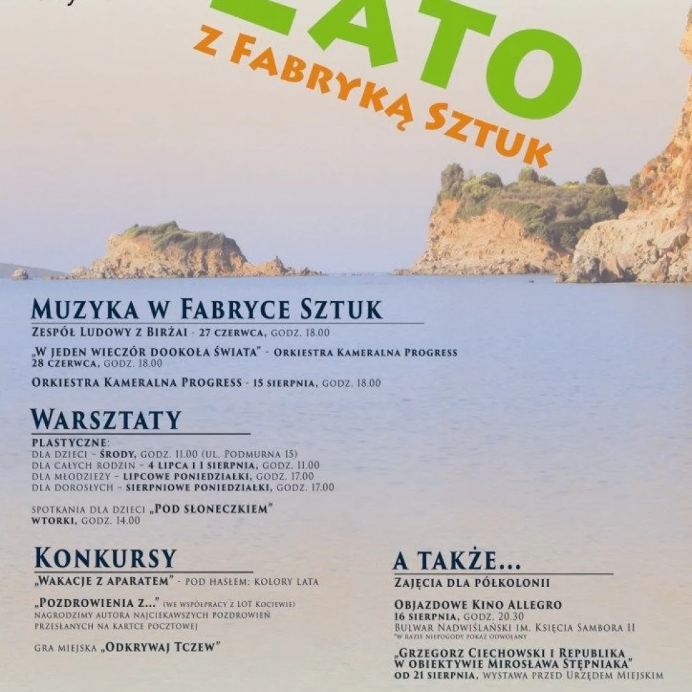 Pełne atrakcji lato z Fabryką Sztuk