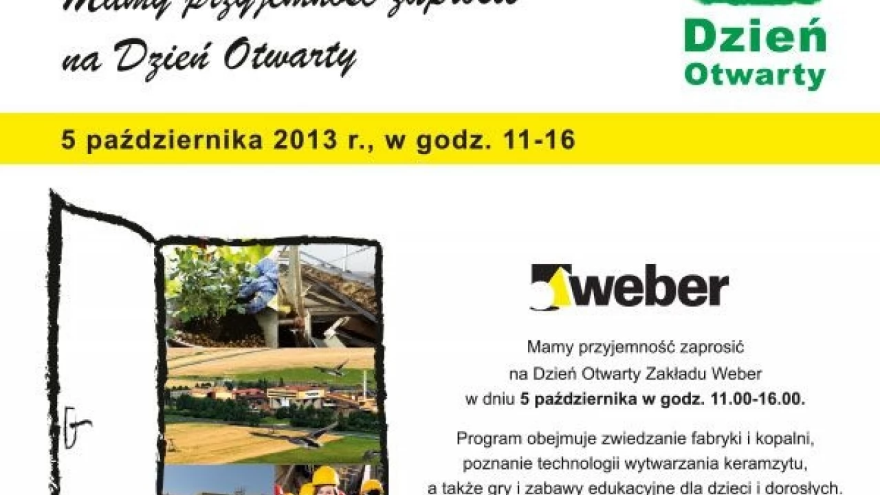 Weber zaprasza na dzień otwarty - już 5. października