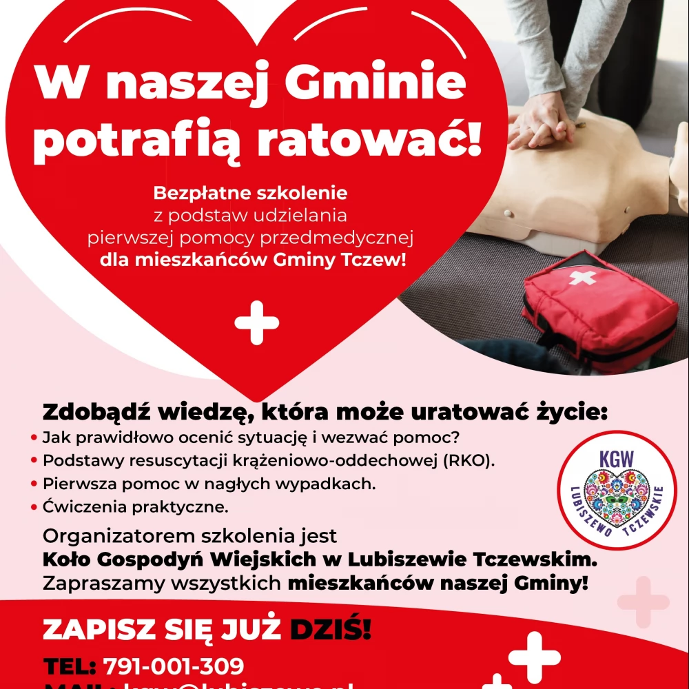 Bezpłatne szkolenie z podstaw pierwszej pomocy