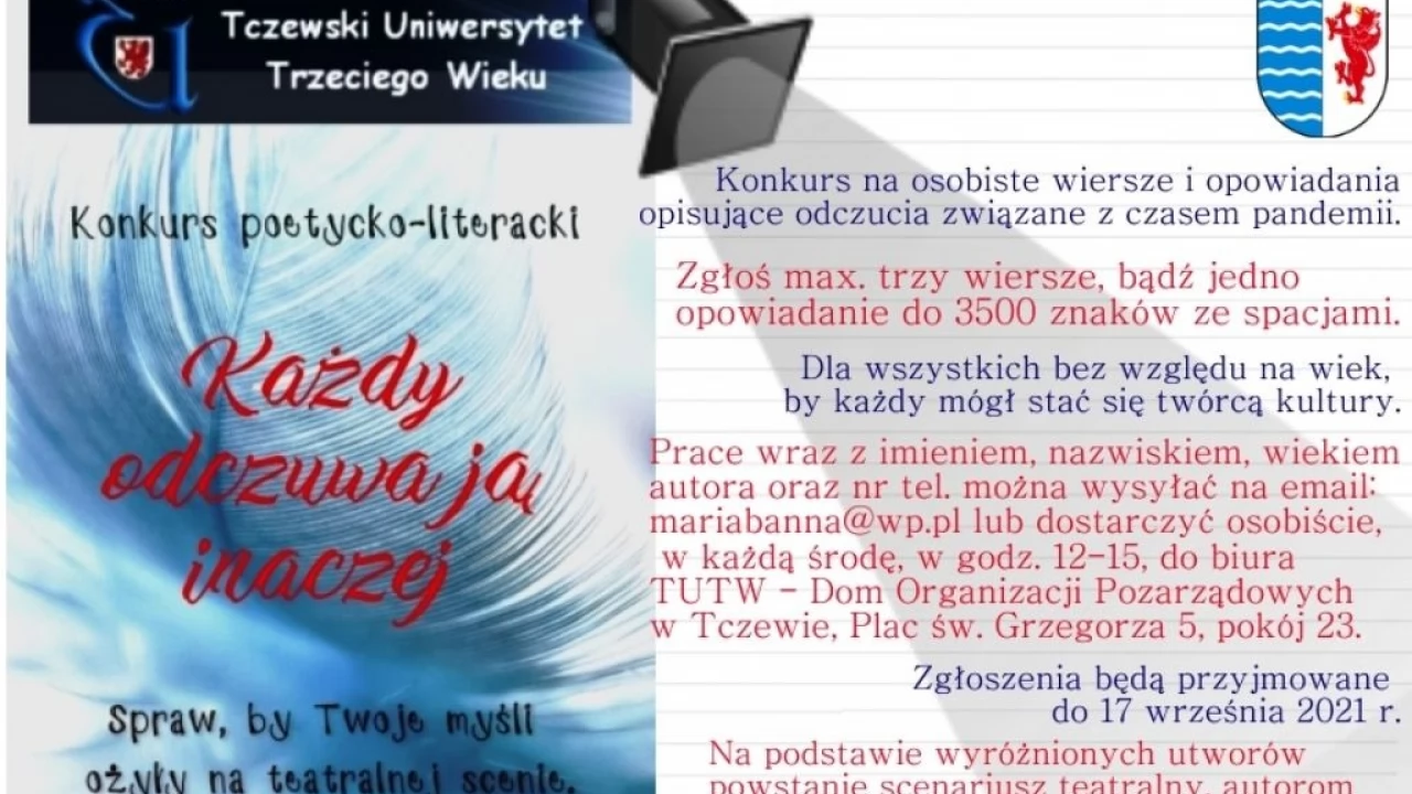 "Każdy odczuwa ją inaczej". Konkurs poetycko-literacki