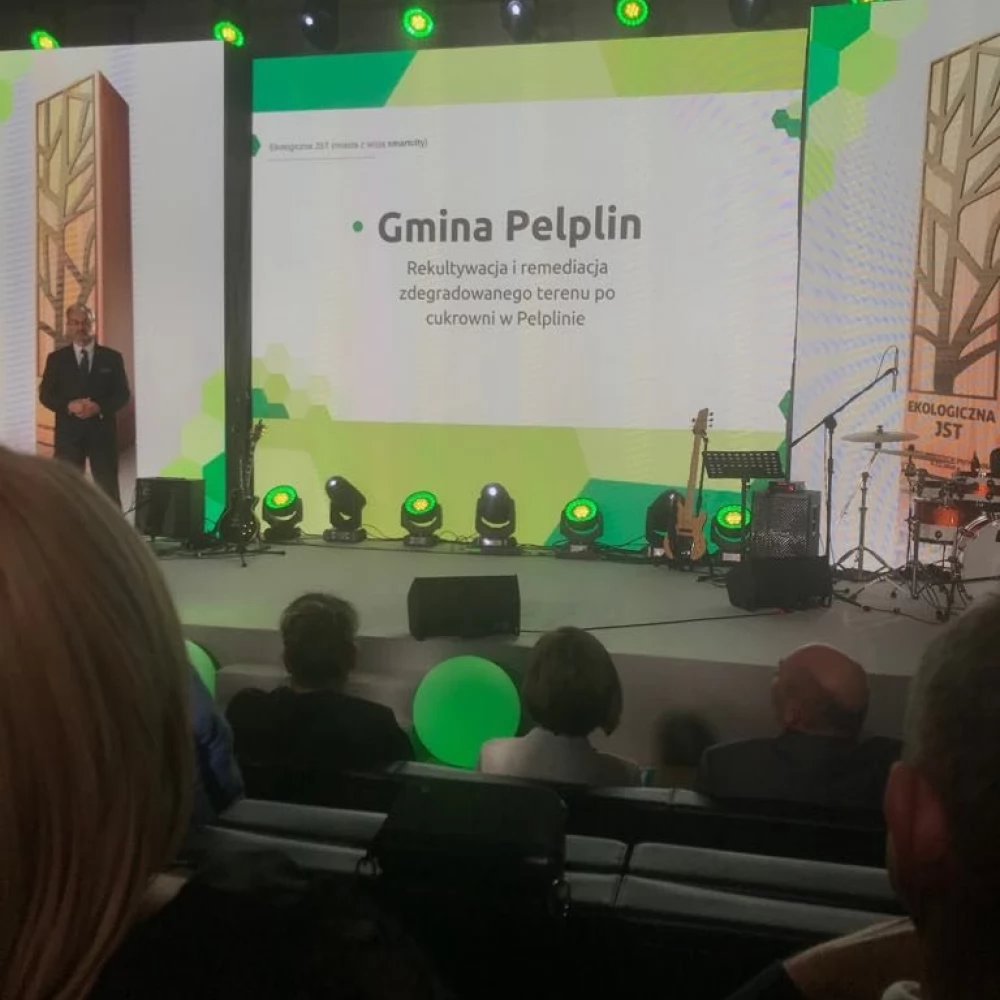 Gmina Pelplin z nominacją w kategorii "Ekologiczna Jednostka Samorządu Terytorialnego"