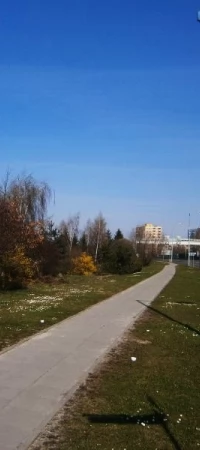 Chodnik przy dk 91 na wysokości Prątnicy