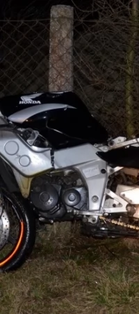 Kierowca motoroweru w szpitalu