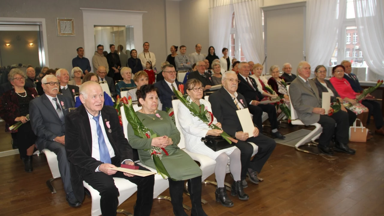 Jubilaci świętowali z okazji długotrwałego pożycia