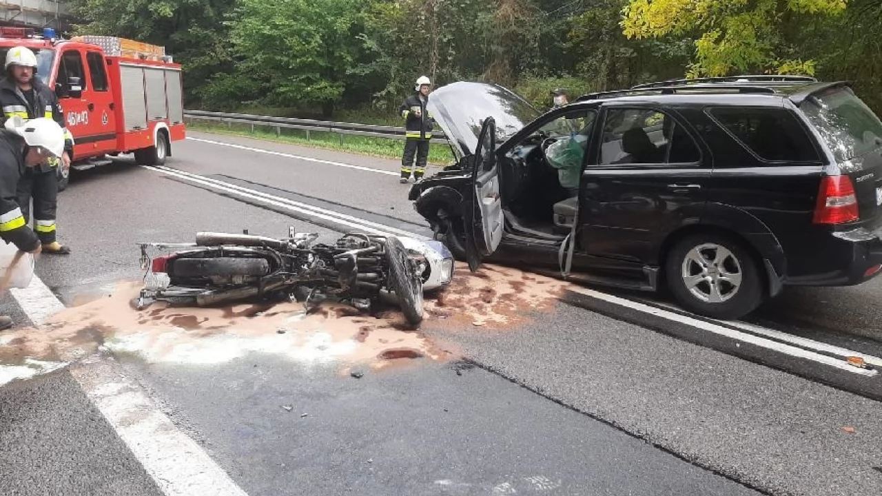 Poważny wypadek na dk 91. Nie żyje motocyklista