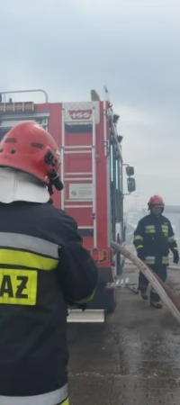 Pożar w sąsiedztwie Bricomarche