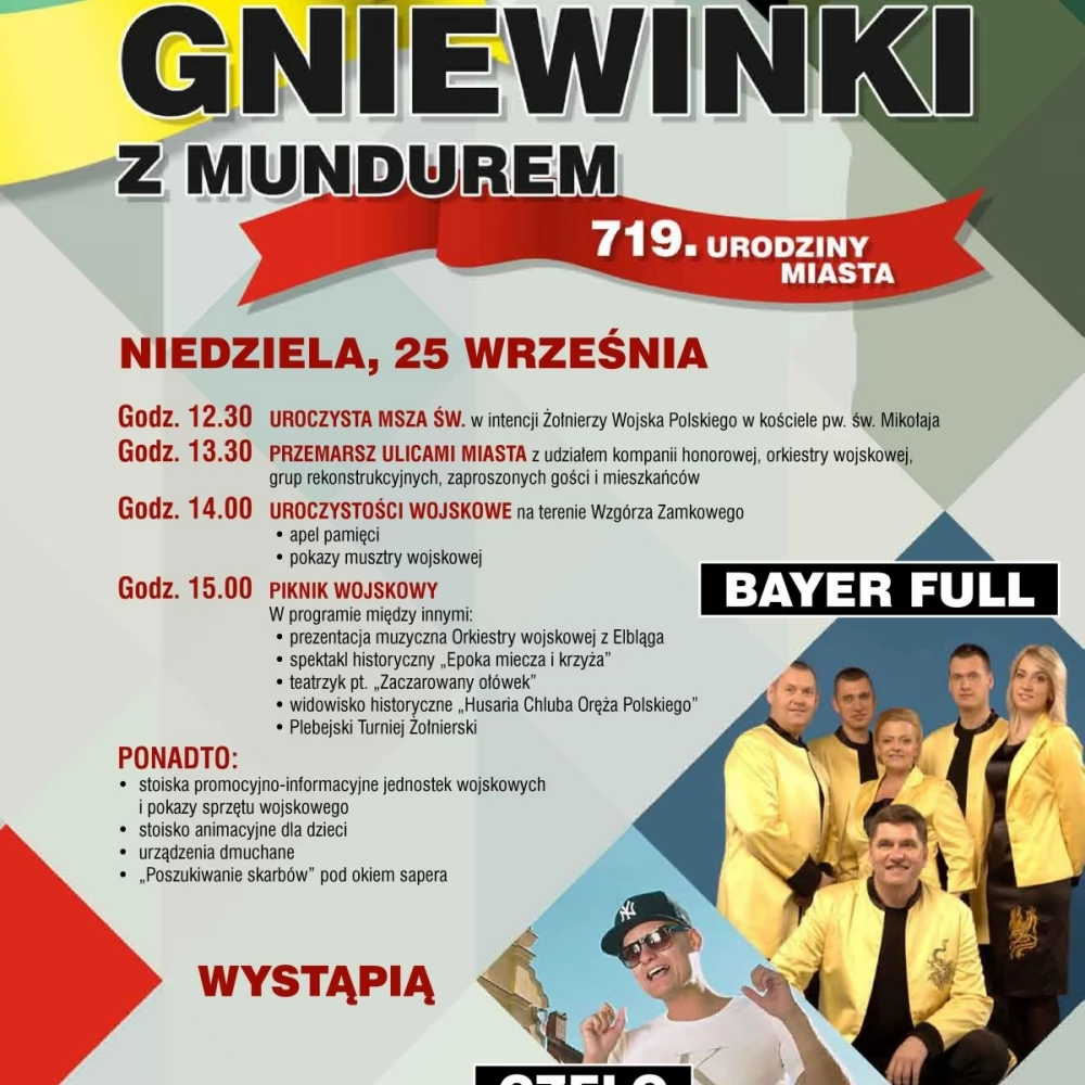 Urodziny miasta w wojskowej oprawie i... przy dźwiękach Bayer Full