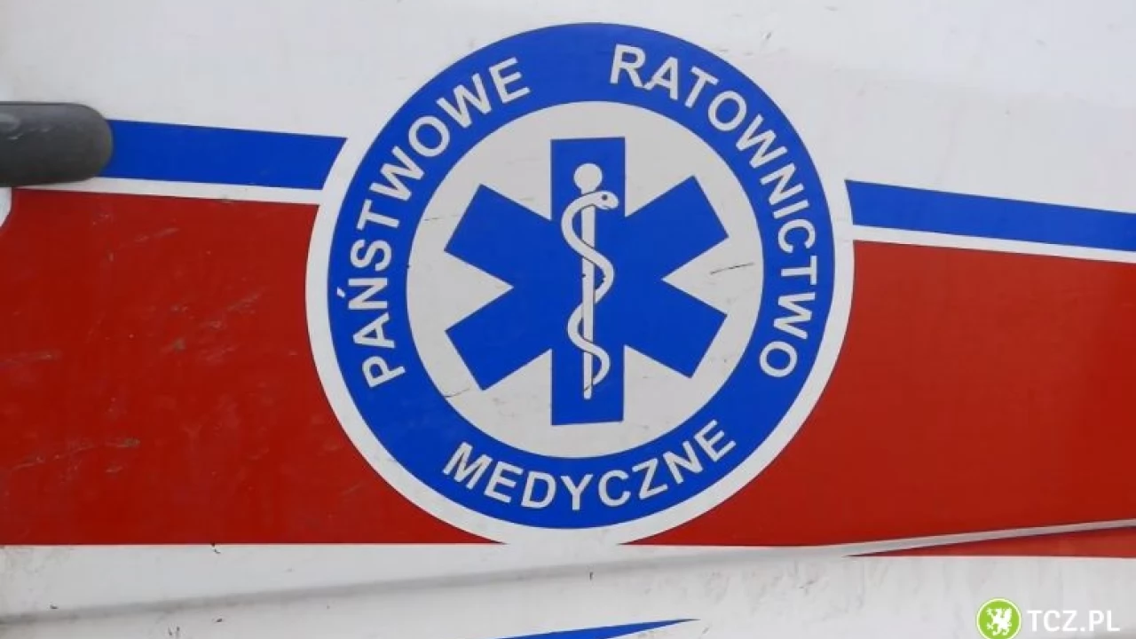 Uwaga ślisko! "Dostawczak" wypadł z drogi
