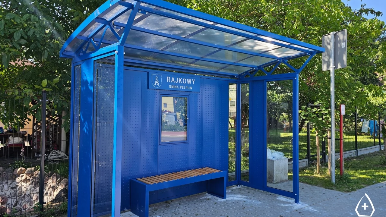 Nowe wiaty przystankowe w Gminie Pelplin