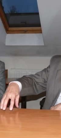 Jan Kozłowski (z prawej) podkreślał, że ceni sobie współpracę z Janem Kulasem