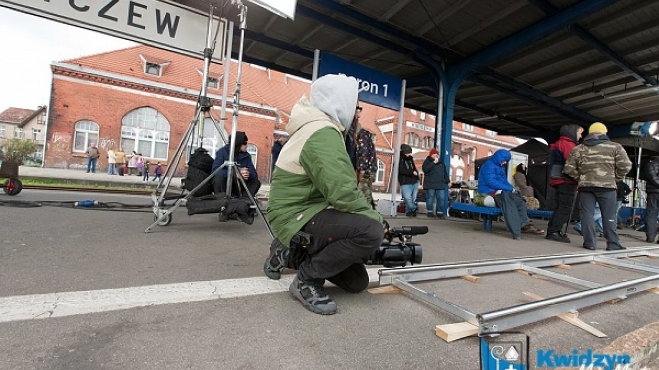 Filmowcy nagrywali tczewski dworzec... w Kwidzynie