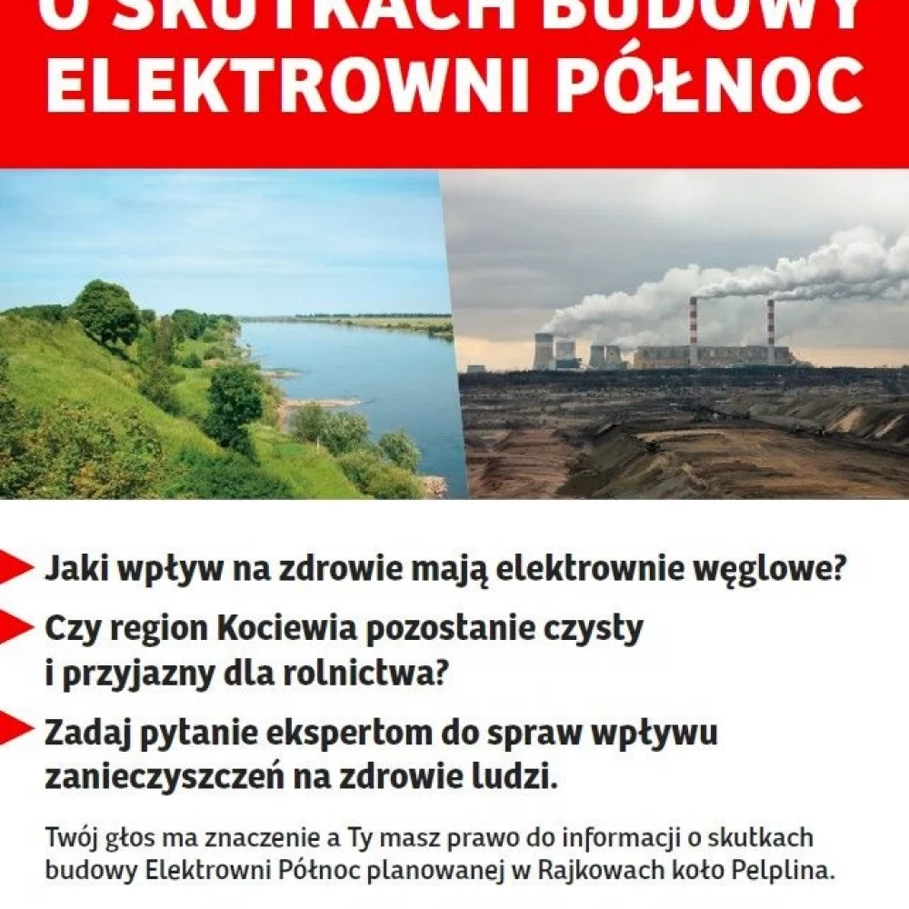 Głos mieszkańców w sprawie Elektrowni Północ - otwarta debata w Tczewie