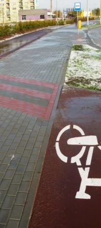 Droga rowerowa w ciągu nowej ulicy