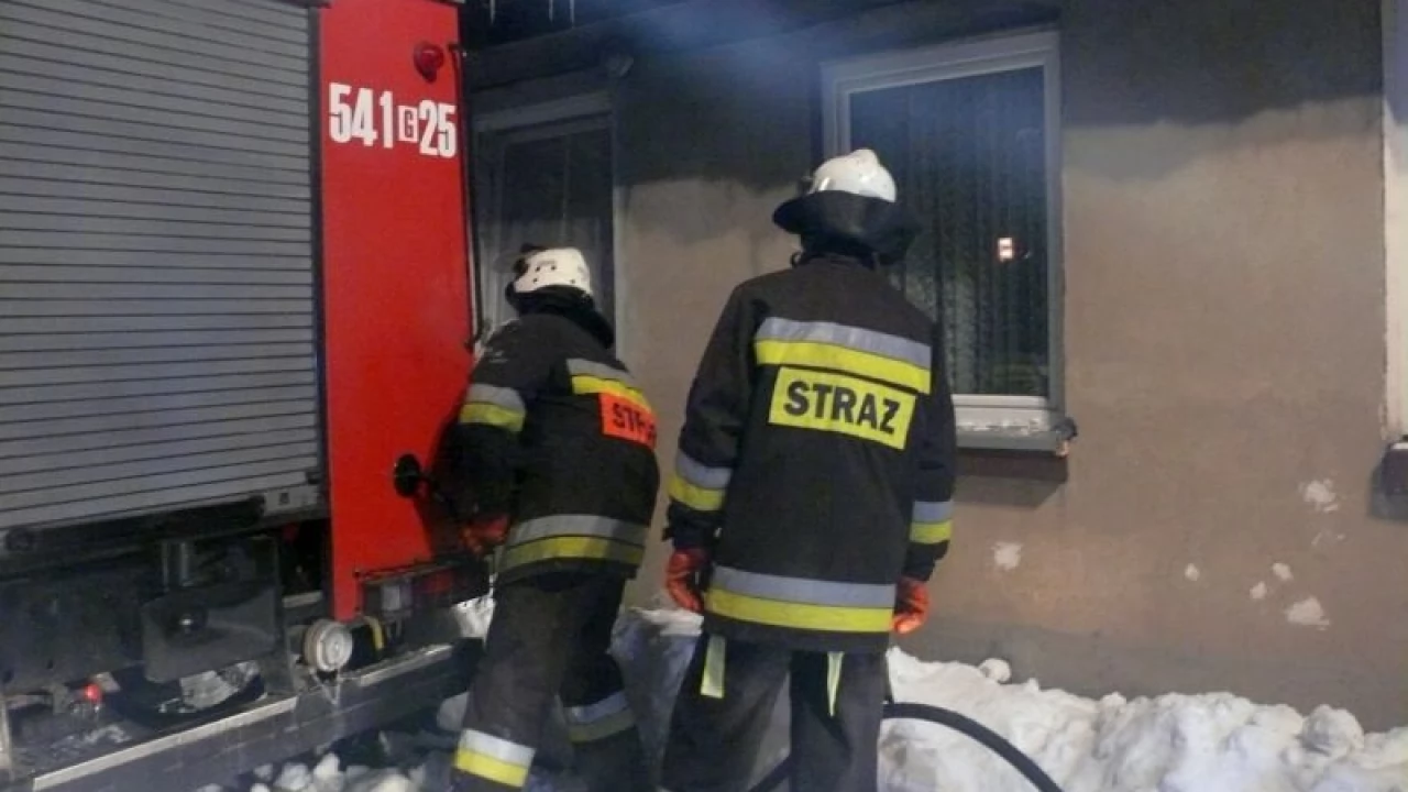 Fajerwerki spowodowały pożar?