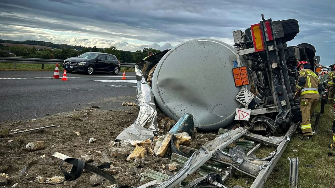 Zamknięta autostrada między Stanisławiem a Rusocinem