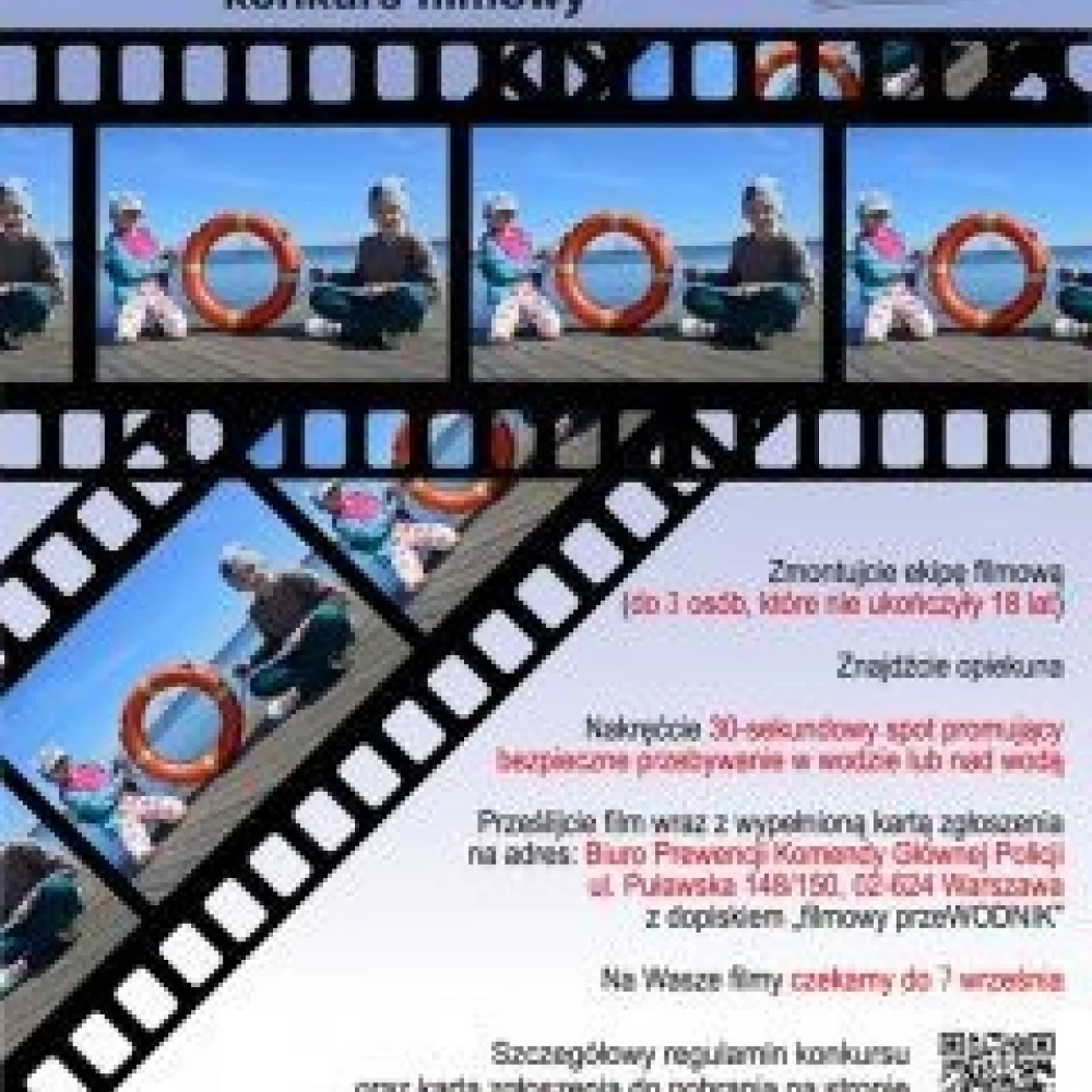 "Kręci mnie bezpieczeństwo nad wodą" - policyjny konkurs