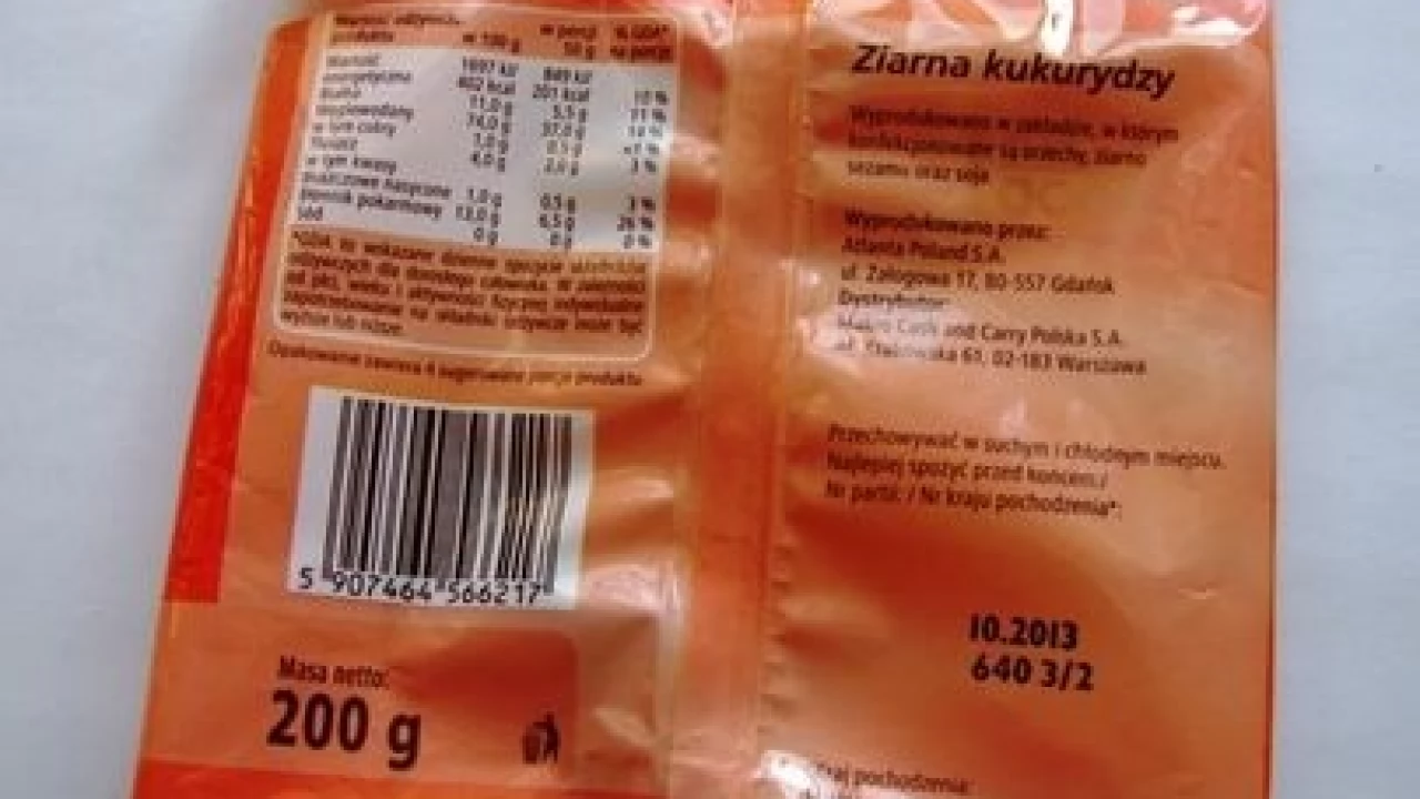 Toksyczny popcorn. "Proces wycofywania produktu jest na ukończeniu"